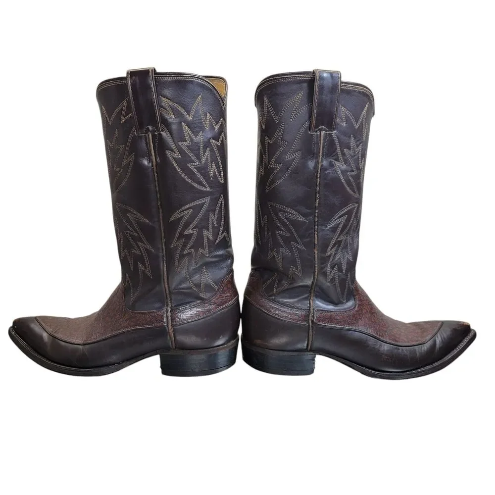 Justin‎ Vintage Exotic Caribou Cowboy Boots Women's Size 7D